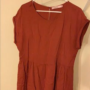 Burnt orange JustFab dress